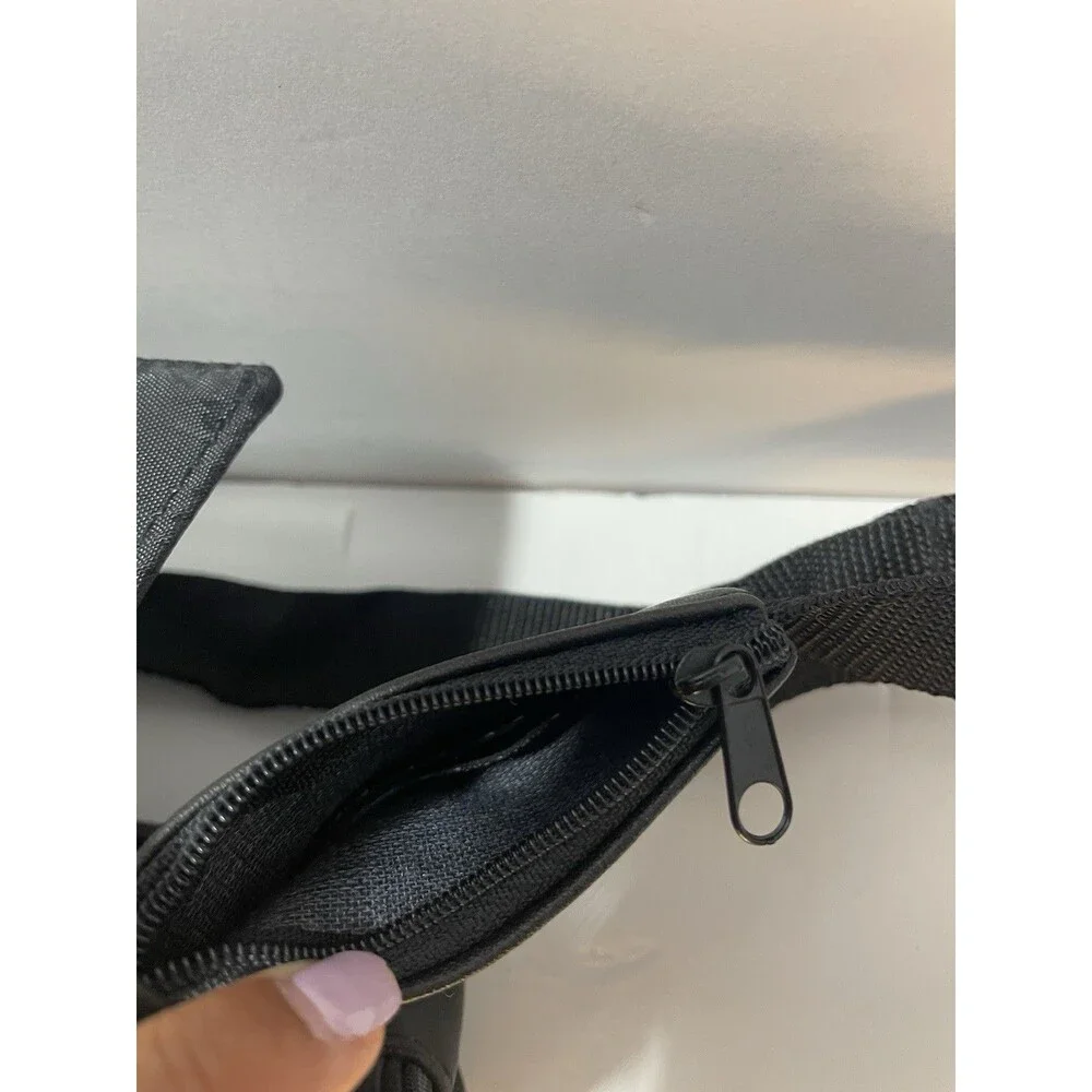 Nikon Camera Fanny Waist Pack Bag Black Nylon Vintage Crossbody Bag Leather NEW
